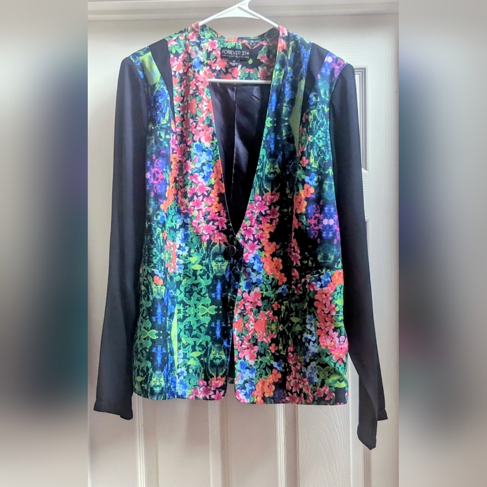 Forever 21 Vibrant Floral Jacket